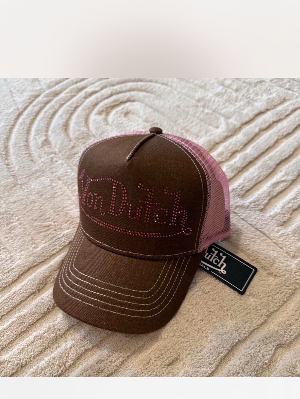 Von Dutch Brown & Pink Trucker Hat